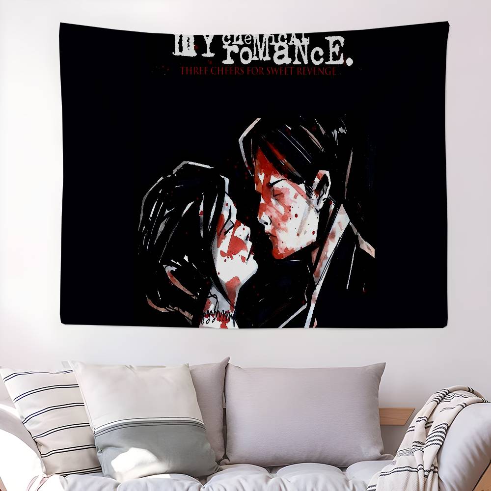 Band MMy CChemical RRomance MCR Hanging Bohemian Tapestry Hanging Tarot Hippie Wall Rugs Dorm Home Decor