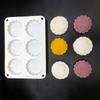 Silicone 6 Holes Mooncake Mold Chinese Style Pastry Mold Creative Cookie Mold  Baking Tool