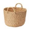 MUJI Маленькая круглая корзина с ручками, Диаметр 37 см x Высота 26 см, Водяной гиацинт, 12057925, Корзина