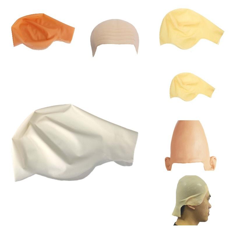 Premium Quality Latex Bald Cap Realistic Skin Texture Easy To Apply Halloween Cosplay Accessories