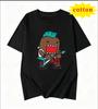Japanese Retro Domo Tamajun Cartoon Print Short Sleeve Tshirt Unisex Loose Round Neck Pure Cotton Casual Versatile Top
