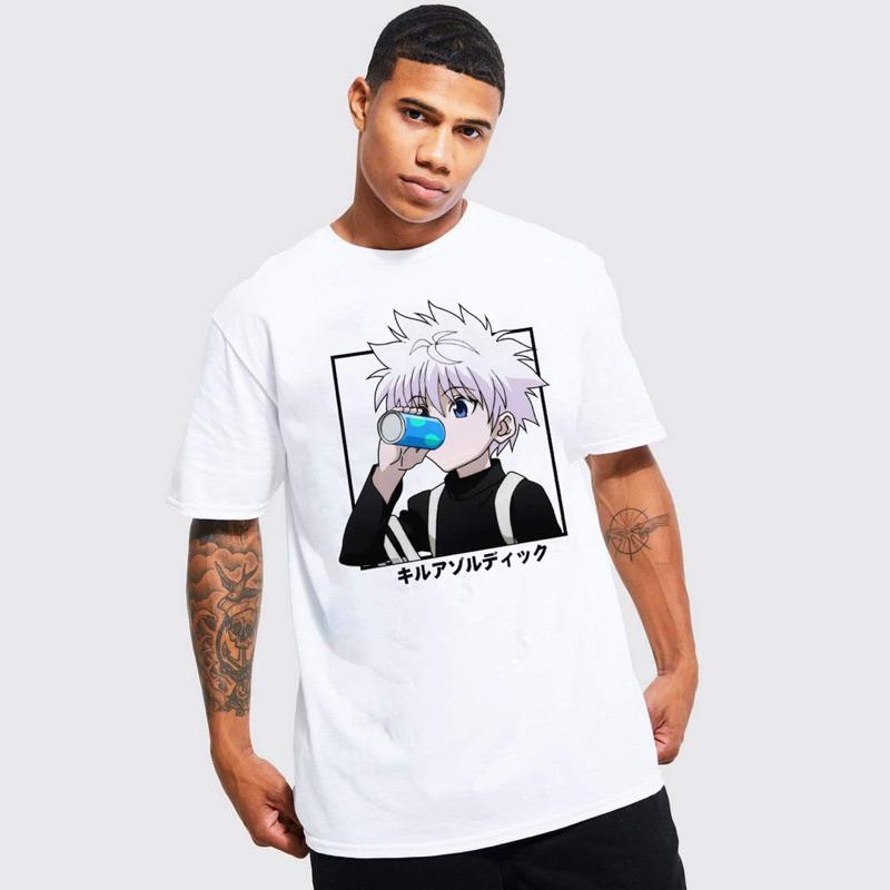 Anime Luffy Graphic Print Men's T-shirt Korean Oversized Tops Unisex