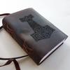 Комбинированный кожаный дневник ручной работы из нелинейчатой ​​бумаги, дневник для женщин и мужчин, дорожный блокнот для письма