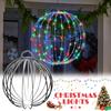 Christmas Decoration Luminous Ball DIY Metal Ball Lighting Garden Yard Decoration