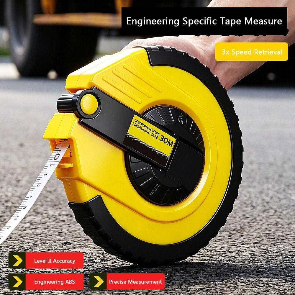 Anti-reverse Tape Measure 20m 30m 50m Measuring Tape Hand Measuring Tool Field Work