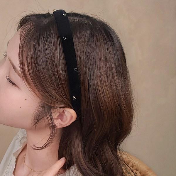Carol Cubic Point Velvet Slim Hairband Thin Headband 4 Colors