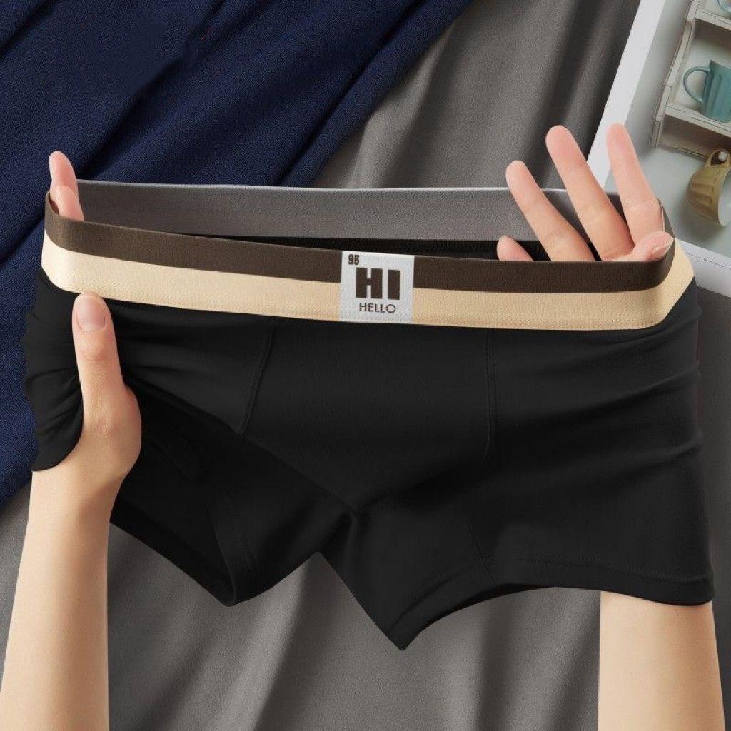 Большие размеры мужские трусы-боксеры антибактериальные дышащие трусы мягкие и приятные для кожи бесшовные трусы