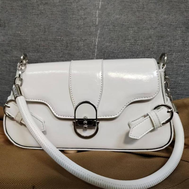 2025 New Underarm Bag Melard Retro Hardware Lock Crossbody Bag for Work Commute Flap Bag Shoulder Bag