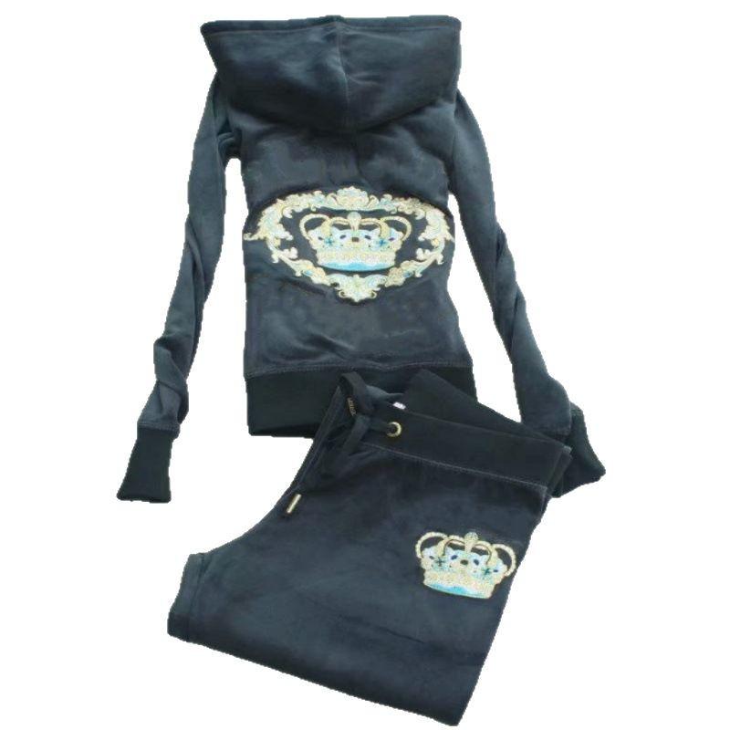 Новый бархатный комплект для йоги из двух частей: Весенне-осенняя мода, стройнящая повседневная женская одежда