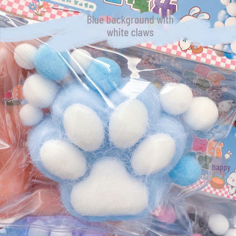 Медленный отскок плюшевой кошачьей лапы декомпрессионная игрушка симуляция