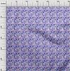 oneOone Cotton Flex Medium Blue Fabric Floral Quilting Supplies Print Sewing Fabric By The Yard 40 Inch