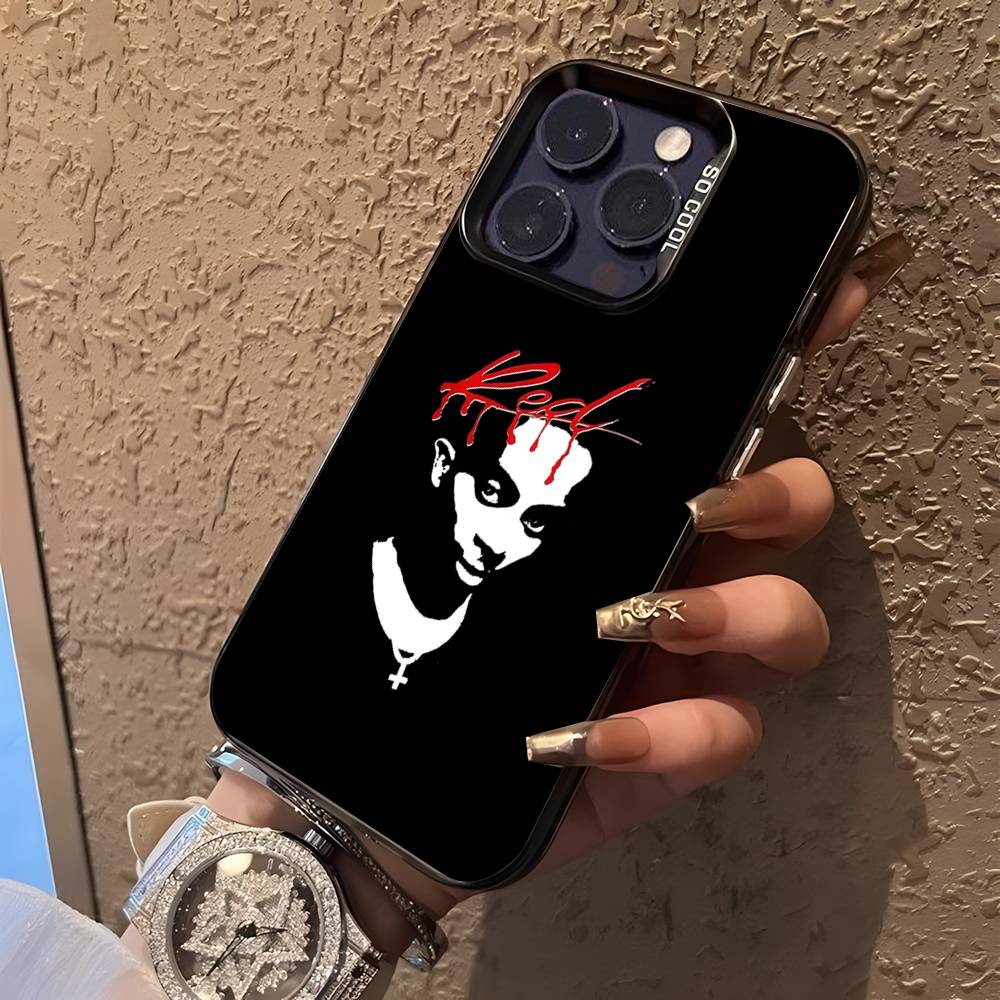 Я МУЗЫКА Чехол для телефона P-Playboi Carti для iPhone 16,15,14,13,12,11,Pro,XS,Max,Plus,Mini,SE Черный Матовый Конфетный Ударопрочный Чехол