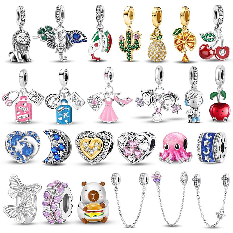 Медный чемодан-подвеска с шармом слона для женщин, браслеты «сделай сам», высококачественные персонализированные изысканные украшения