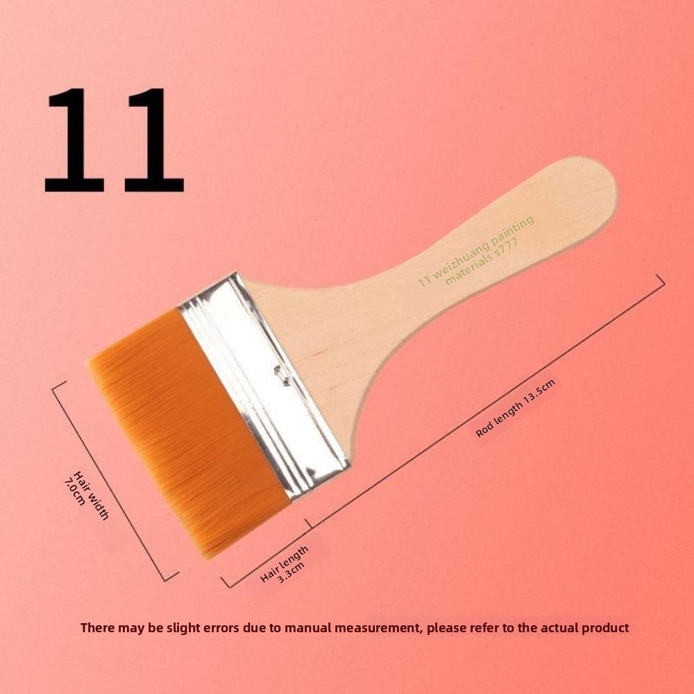 Практичная кисть для масляной краски, деревянные ручки, нейлоновая чистая кисть, новая кисть для рисования волосом, художественные принадлежности