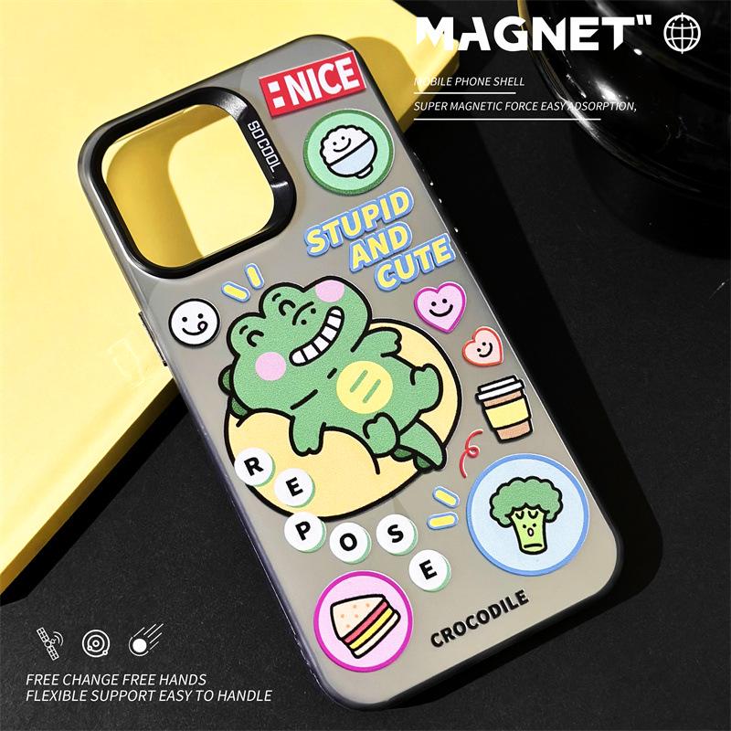 Zhitai Frosted Laser Magnetic Case for iPhone 16 Pro Max, Apple 14, 15 Pro & Huawei P70