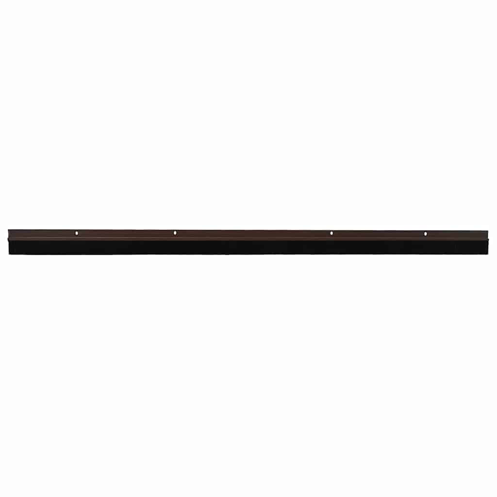 Snap on Door Brush Seals 2 pcs Brown 100 cm
