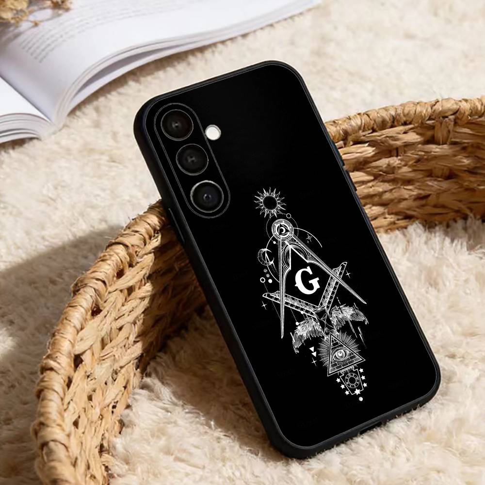 Freemasonry Symbol Phone Case For Samsung Galaxy A20,21s,22,31,32,52,53,72,73,80,91 Soft Black Shell