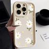 Силиконовый чехол для телефона с цветком ромашки для iPhone 13 Чехол iPhone 11 12 14 15 16 Pro Max XR X XS 7 8 Plus SE 2 3 Мягкий противоударный чехол