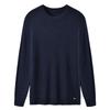 Men's O-Neck Lightweight Crewneck Sweater Soft Touch Waffle Stitch Pullover
