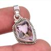 Natural Ametrine Gemstone Handmade 925 Solid Sterling Silver Pendant 1" A0M16