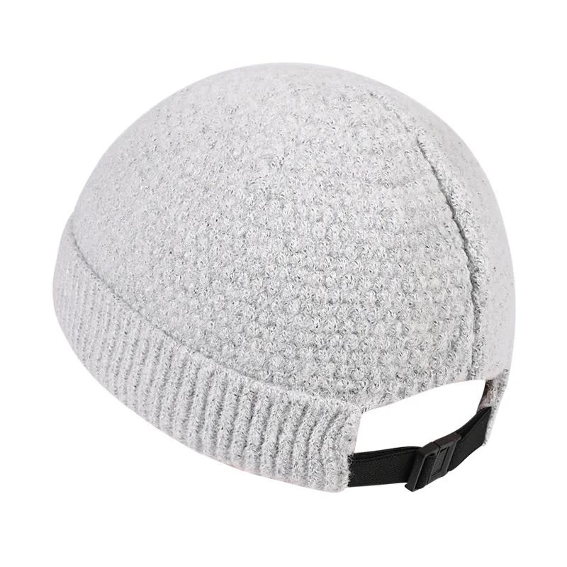 NEW Baseball Cap Man Knitted Beanie Warm Soft Winter Hats Landlord Hip Hop Hat Skull Caps Outdoor Rolled Bonnet