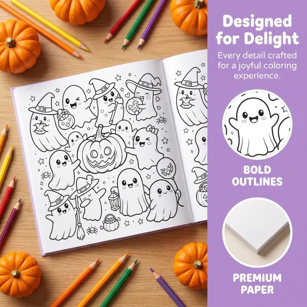 Enlightenment Graffiti Copy Sketch Book Spooky & Cute Bold and Easy Coloring Book Zero Foundation