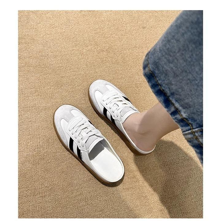 Моральная тренировочная обувь для внешней торговли женская летняя кожаная на толстой подошве с увеличением роста повседневная белая обувь Forrest Gump с сумкой полусабо из парусины