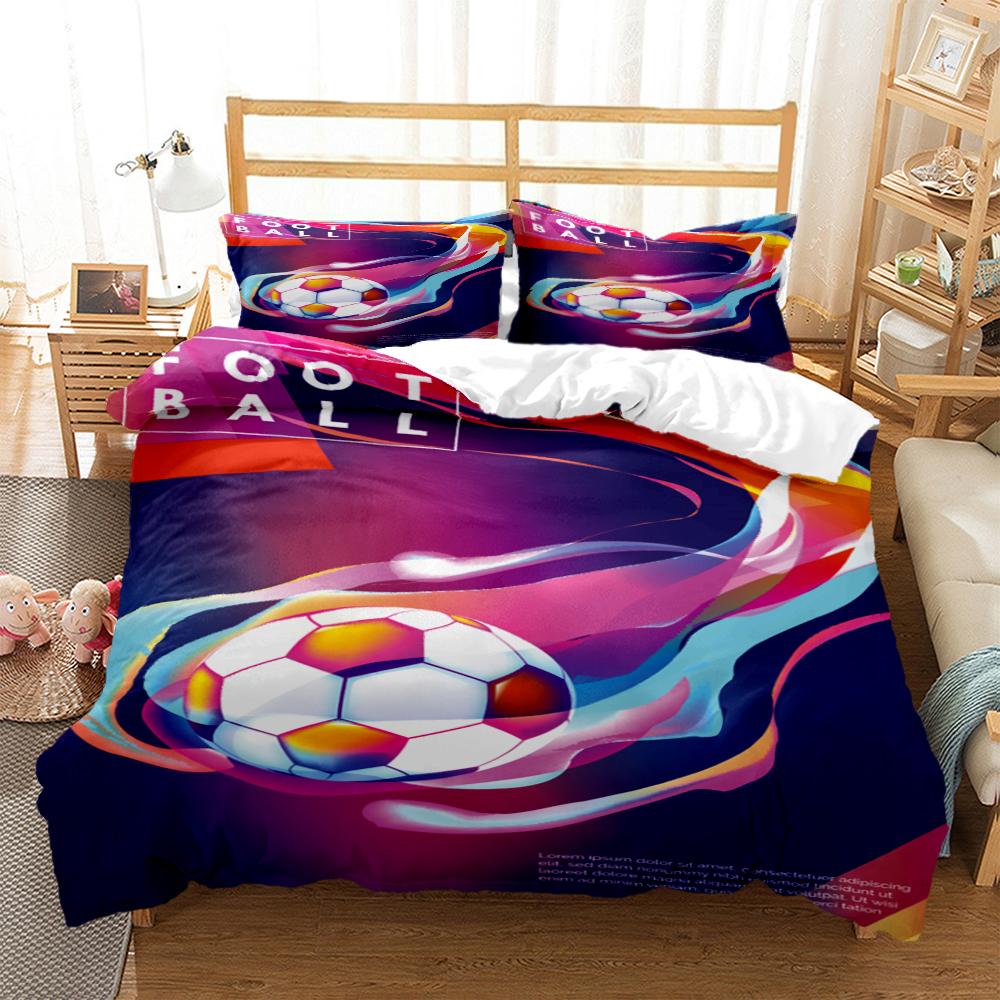 Comforter Soccer Digital Print Bedding Sets Child Boys Set For Teens King Size Bedding Set