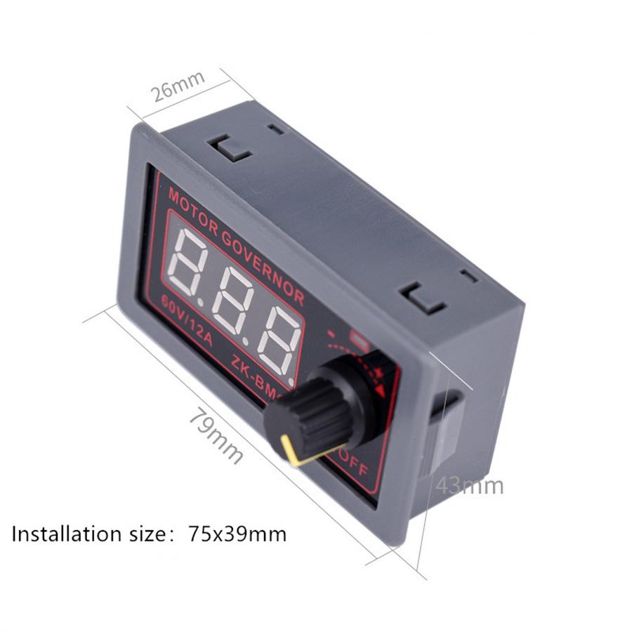 20A Digital LED Display PWM Motor Speed Regulator Power Controller DC12V 24V 60V 500W