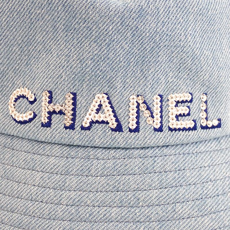 CHANEL  AA8088 hat blue denim Women
