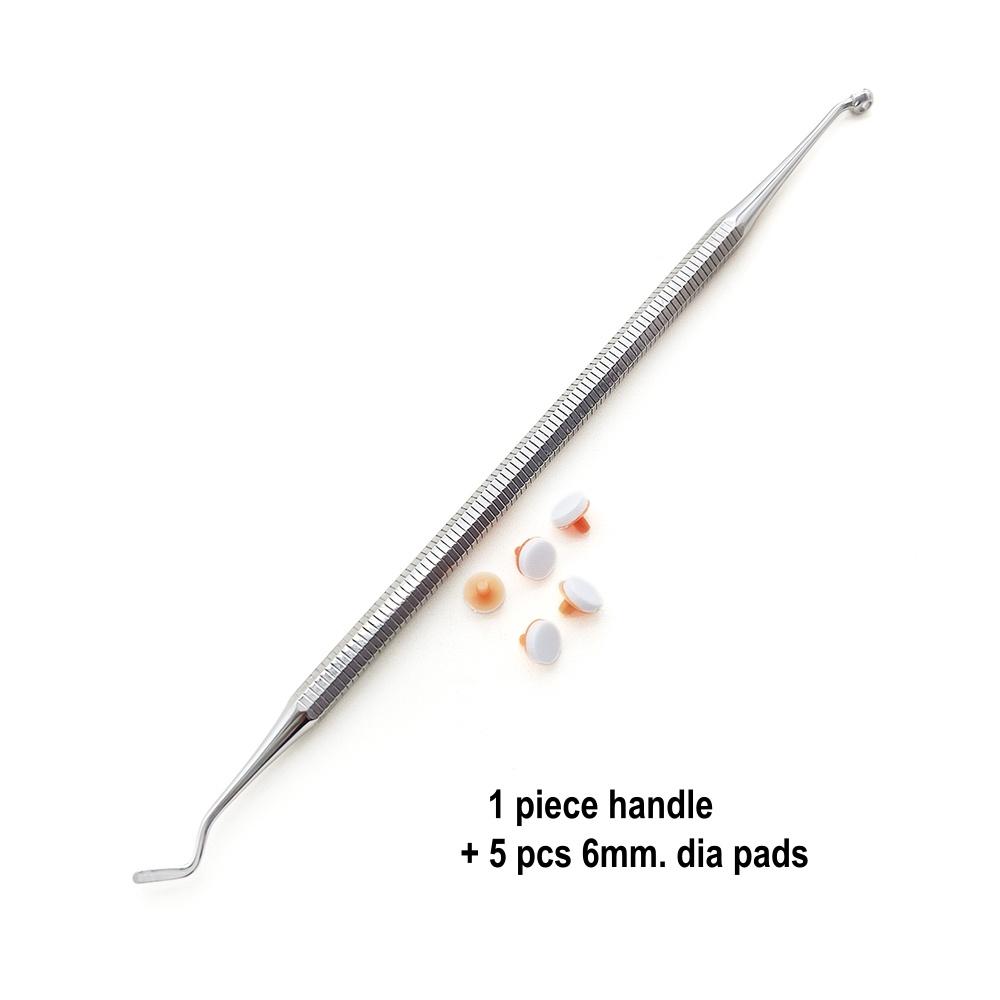 1 шт. Инструмент для моделирования стоматологических композитных смол, шпатель для заполнения, набор инструментов, подушечки для лепки, ручка для смешивания, подушечки из пеноматериала, L/S