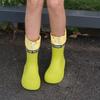 Стильные женские водонепроницаемые резиновые сапоги до середины икры, нескользящие и идеально подходящие для ношения на открытом воздухе