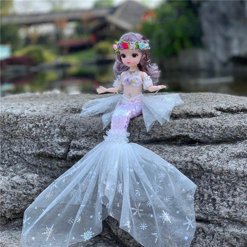 45 см Детская кукла Bjd с подвижными суставами, игрушка-русалка для плавания