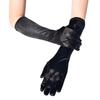 38cm Mid-length Polyamide Color Satin Flat Gloves Comic-Con Costume Halloween Dance Etiquette Evening Dress Gloves