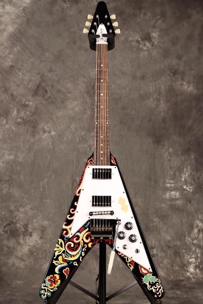 Gibson Custom Jimi Hendrix Flying V Ebony Epiphone/Inspired "Love Drops" [3,21 кг][S/N 24111524588]