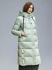 Женская зимняя парка длинная хлопковая куртка теплая утолщенная с капюшоном свободная модная женская куртка