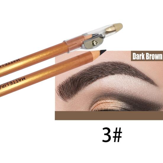 Водонепроницаемый прочный не размазывающийся карандаш для бровей, косметическая косметика для глаз с точилкой