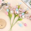 3 шт. искусственных пасхальных стеблей, красочные поддельные яйца, бабочки, кролики, весенние цветочные веточки, ветки для домашней вечеринки, вазы, цветочной композиции, декора