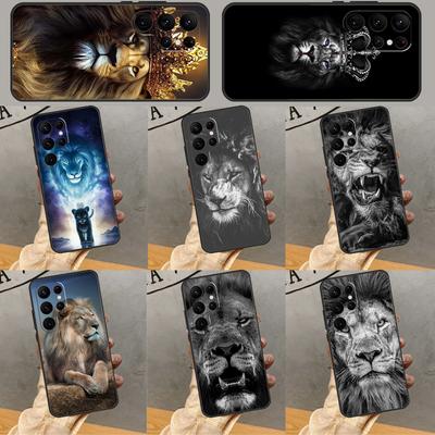 Чехол Животное Лев Для Samsung Galaxy S25 Ultra S24 S23 S22 S21 Ultra S9 S10 S20 Plus S24 FE Funda Чехол