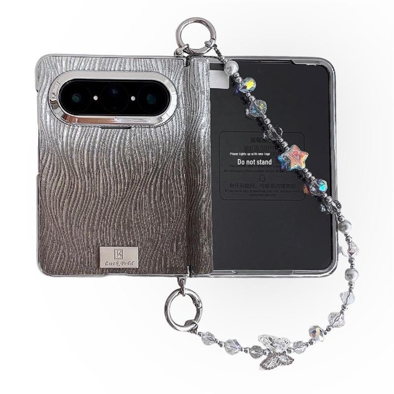 Складной чехол для телефона Huawei PuraXMAX: Блестящий защитный шарнир от падений для женщин