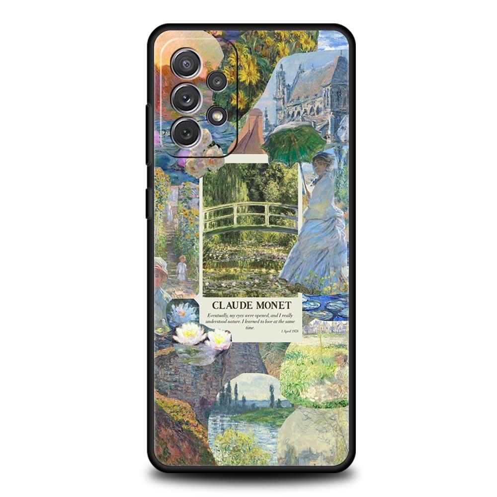 Чехол для телефона с картиной Клода Моне для Samsung A51 A71 A21S A12 A11 A15 A25 A31 A41 A52 A32 A23 A33 A53 A73 A03S A05S A13 5G A72