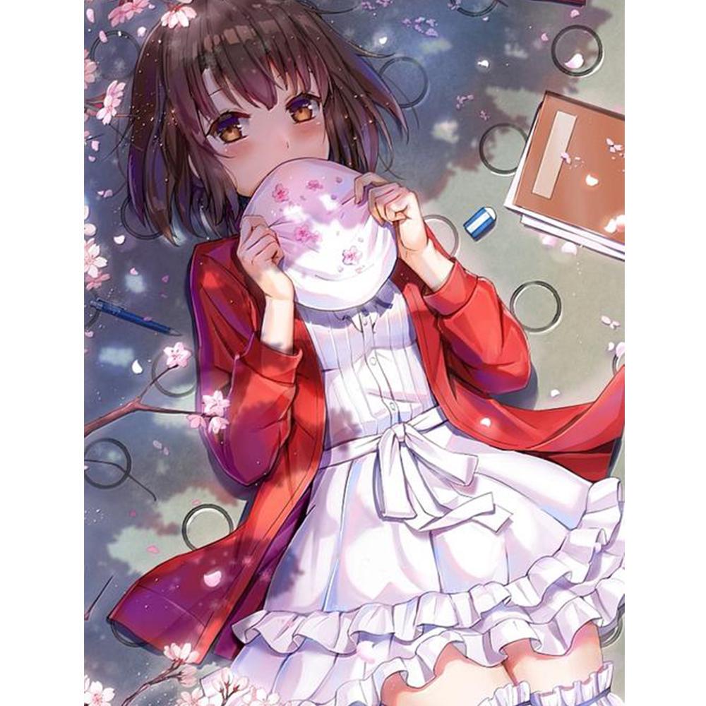 5D DIY круглая Алмазная картина Аниме Алмазная вышивка Полный домашний декоративный подарок