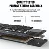 Mini Wireless Keyboard Bluetooth Touchpad Portable Magnetic Triple Folding Keyboard For Windows Android IOS iPad Phone