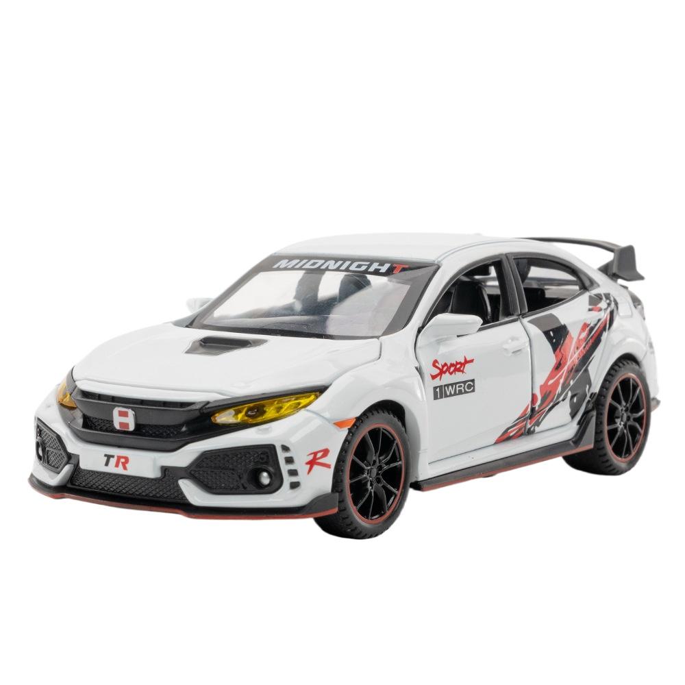 Масштаб 1/32 Honda Civic Type-R Супер Модифицированный Спорткар Сплав Металл Литой Модель Автомобиля Коллекция Модель Украшения Подарки для Парня