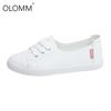 Women's White Shoes Flats Casual PU Leathers Sneakers Moccasins Women Shoes Loafers Women Zapatos De Mujer Sneakers Women