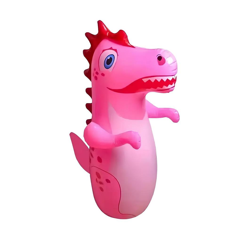 Желтая надувная ПВХ игрушка динозавр - Детская большая мультяшная боксерская груша для фитнеса и бокса