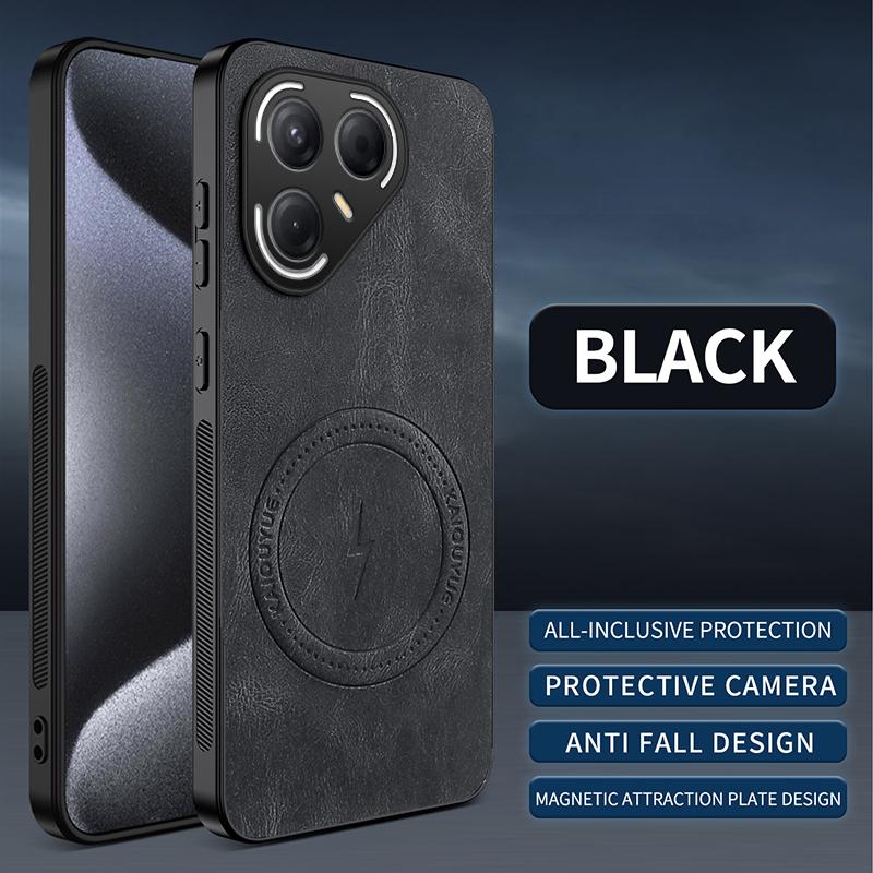 Чехол для Tecno Pova 7 Ultra/Tecno Pova 7 Pro Простой Стильный Магнитная Защелка Роскошная PU Кожаная Кожаная Защита от Падения
