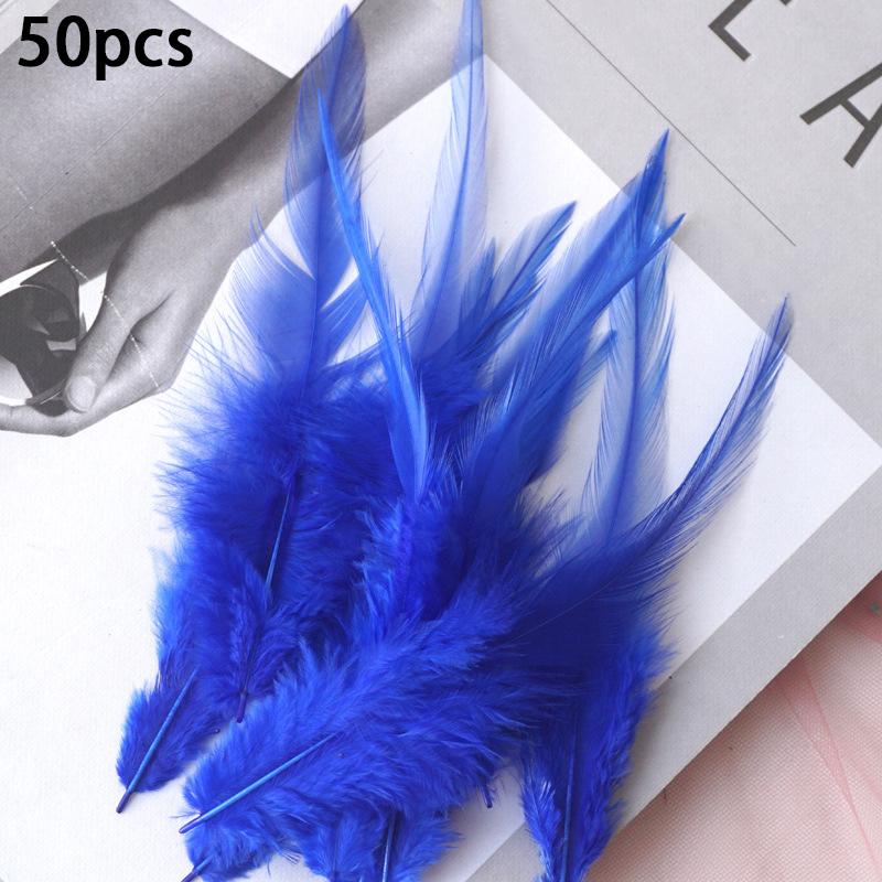 50 шт. натуральное перо макарон цветное куриное перо красочное индюшиное перо красочное перо