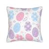 Easter Rabbit Throw Pillow Cover Polyester Decorative Pillow Bunny Flower  Casual Pillowcase