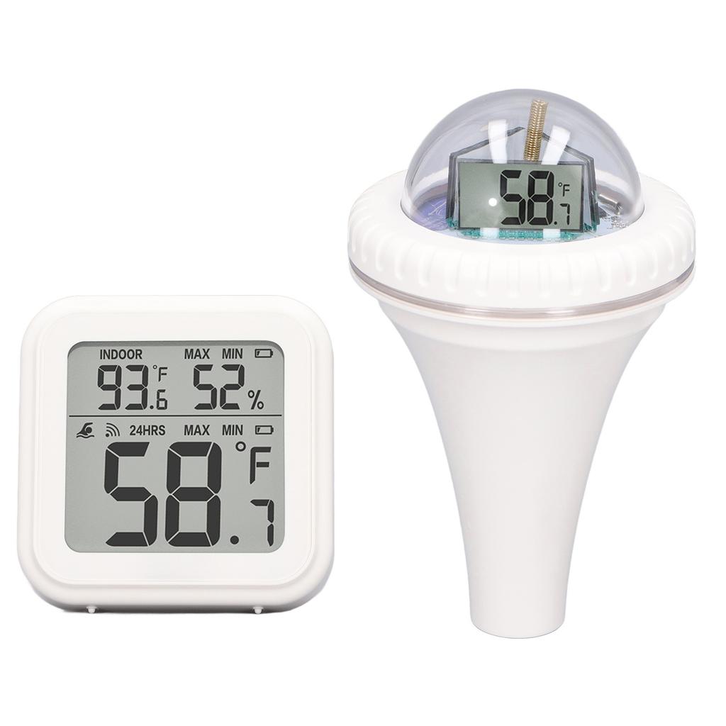 Wireless Pool Thermometer High Accuracy Time Data Recording Waterproof Digital Temperature Meter
